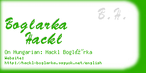 boglarka hackl business card